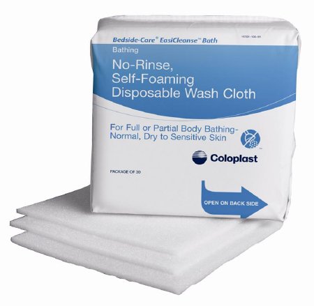 Coloplast Bedside-Care EasiCleanse Bath Wipe Soft Pack Sodium Cocoyl Isathionate / Panthenol Unscented 5 Count - 7056