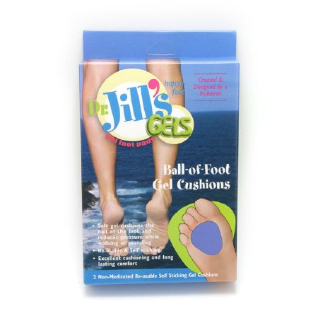 Dr. Jill's Gels - Metatarsal Foot Pad Self-Adhesive One Size Fits Most Gel Blue - 1037THK GEL BALL-O-FT