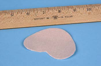 Dr. Jill's - Foot Pad One Size Fits Most Adhesive Foot - J-31 MOLESKIN HEART