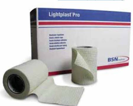 BSN Medical Lightplast Pro Elastic Adhesive Bandage 1 Inch X 5 Yard Standard Compression No Closure White NonSterile - 76952