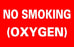 Briggs Corporation Pre-Printed Label Advisory Label Non-Smoking (Oxygen) 8 X 5 Inch - L-2359