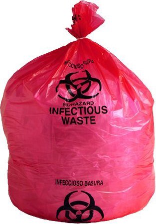 Colonial Bag Corporation Colonial Bag Infectious Waste Bag 15 gal. Red LLDPE 24 X 33 Inch - HXR33