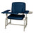 UMF Medical Bariatric Blood Drawing Chair Single Adjustable Flip Armrest Blue - 8690ST