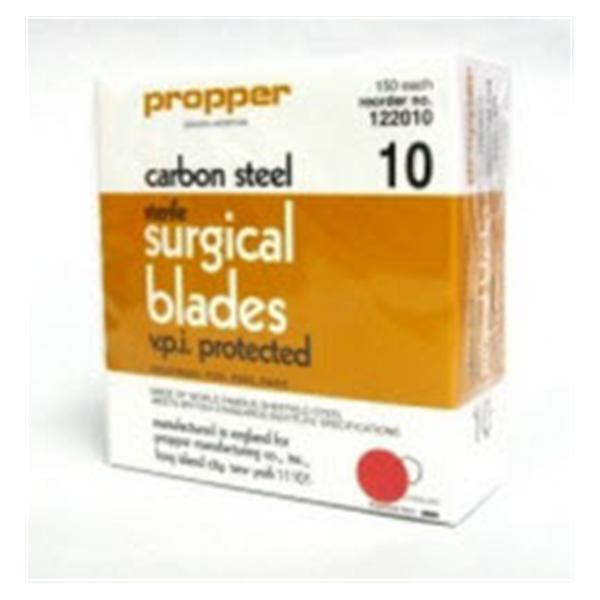 Propper Mfg Co Blade Surgical #15 Carbon Steel Sterile Disposable 150/Bx - 12201500