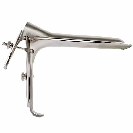 Marina - Vaginal Speculum Clinton-Pederson NonSterile Surgical Grade German Stainless Steel X-Large Double Blade Duckbill Reusable Without Light Source Capability - 250-603