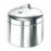 Polarware Jar Applicator 3-1/8X7" Silver Stainless Steel With Lid Ea - 257