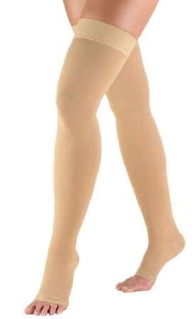 Truform - Compression Stocking Thigh High Large Beige Open Toe - 848-BG-LG