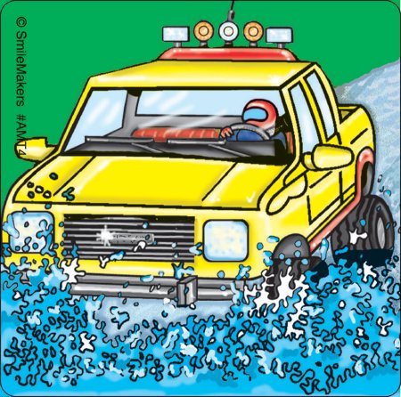 Smilemakers  100 Per Unit Monster Trucks Sticker 2.5 Inch - AMT4B