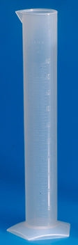 Globe Scientific Graduated Cylinder Hexagonal Base, Class B Polypropylene 500 mL - 601081-1