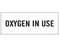 Shamrock Scientific Shamrock Pre-Printed Label Warning Label OXYGEN IN USE White 1 X 500 Inch - SN-75