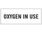 Shamrock - Pre-Printed Label Warning Label White Oxygen In Use 1 X 500 Inch - SN-75