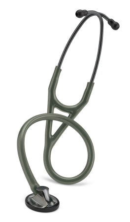 3M Littmann Master Cardiology Cardiology Stethoscope Olive Green 1-Tube 28 Inch Tube Single Head Chestpiece - 2182