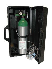 Mada Medical - Emergency Oxygen Kit (Empty) Size D Aluminum - Mada Medical Products - 1529E
