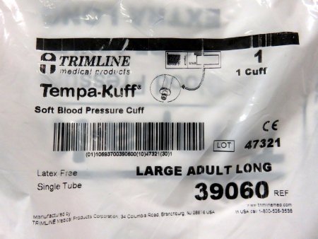 Trimline - Blood Pressure Cuff Adult Arm Large Cuff 35.5 - 46 cm Cloth Fabric Cuff - 39060