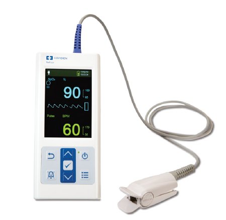 Nellcor PM10N - Handheld Pulse Oximeter Battery Operated Audible and Visual Alarm - PM10N-NA