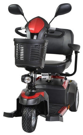 Drive Medical VENTURA 3 Compact Scooter 3 Wheel Black / Red or Blue (Interchangeable) - VENTURA318FS