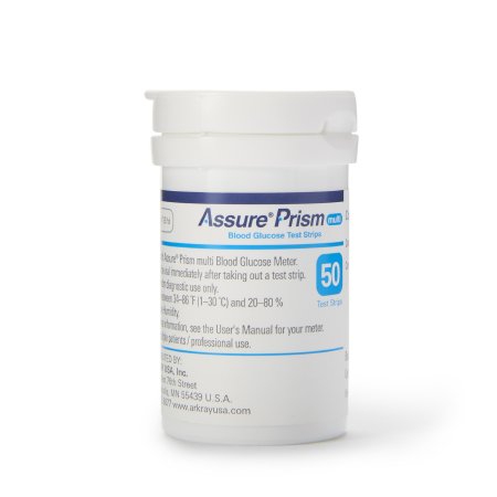 Assure - Blood Glucose Test Strips 50 Strips per Box Automatic Coding For Prism Multi Blood Glucose Monitoring System - 530050
