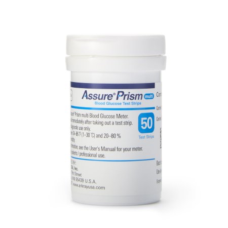 Assure - Blood Glucose Test Strips 100 Strips per Box No Coding Required For Prism Multi Blood Glucose Monitoring System - 530100