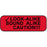 Precision Dynamics Pre-Printed Label Warning Label LOOK-ALIKE SOUND CAUTION!!! Fluorescent Red 1/2 X 1-1/2 Inch - 59708068
