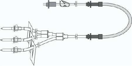 Baxter TUBE SET, FLUID TRANSFER ST 3 UNIV SPIKES (10/CS) - H93863