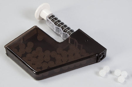 Health Care Logistics Easy Fill Vial Plug Dispenser Black / White Plastic Manual 50 Count Hand Held - 7339