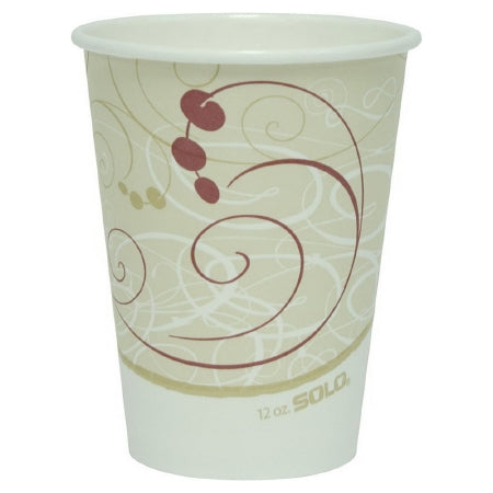 Solo Cup Solo Drinking Cup 12 oz. Symphony Print Paper Disposable - 412SM-J8000
