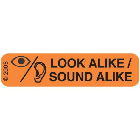 Precision Dynamics - Pre-Printed Label Advisory Label Orange Paper Contaminated Black Caution 1-9/16 Inch - 1-810