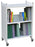 Omnimed Omnimed Beam Carrier Cart Steel 14 X 26 X 37 Inch 3 Shelves Light Gray - 260510