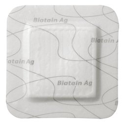 Biatain Silicone Ag - Silver Silicone Foam Dressing 5 X 5 Inch Square Sterile - 39638