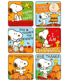 Medibadge 75 Per Unit Peanuts - Thanksgiving Sticker - F2048P