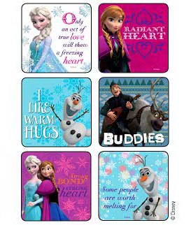 Medibadge Disney 75 Per Unit Frozen Snowflakes N Slogans Sticker - 1555P