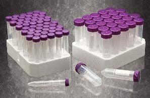 VWR International VWR Centrifuge Tube Conical Bottom Plain 50 mL Purple Cap Closure Polypropylene Tube - 89004-364