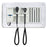 Adstation - Otoscope Wall Transformer Coaxial Wall Station 3.5 Volt LED - 5610L-3W