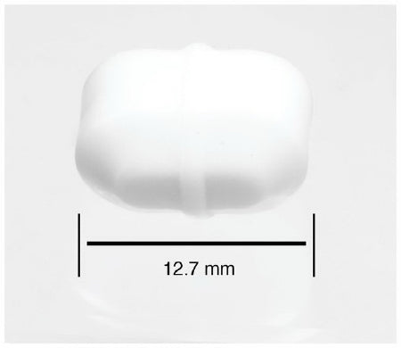 Fisher Scientific Bel-Art Spinbar Stir Bar 0.31 X 0.5 Inch, White, Autoclavable, PTFE Coating, FDA, USP Class VI, ISO 9001:2008 Certifications, Octagonal Shape - S66002