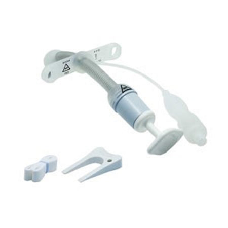 Smiths Medical Bivona FlexTend TTS Tracheostomy Tube Straight Neck Flange Size 4 Cuffed - 67PFSS40