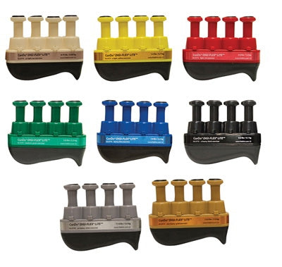 Fabrication Enterprises CanDo Digi-Flex LiTE Hand Exerciser Tan, Yellow, Red, Green, Blue, Black, Silver, Gold - 686201