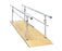 Fabrication Enterprises Parallel Bar 26 to 44 Inch X 10-1/2 Foot or 12 Foot X 30 Inch Rails, Wood Platform, Height Adjustable 26 to 44 X 30 X 120 Inch - 15-4030