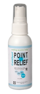 Fabrication Enterprises Point Relief ColdSpot Topical Pain Relief Menthol / MSM / Ilex / Arnica Topical Gel 2 oz. - 11-0700-12