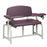 Clinton Industries Lab-X Series Bariatric Power Blood Drawing Chair Double Adjustable Flip Armrests Burgundy - 66000B-3BG
