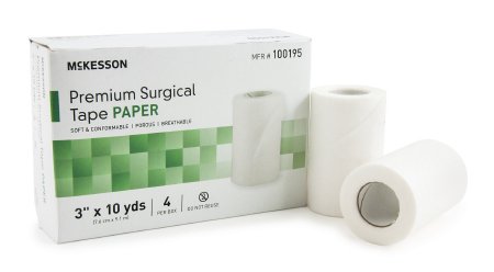 McKesson McKesson Medical Tape Skin Friendly Paper 3 Inch X 10 Yard White NonSterile - 100195