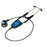 Cardionics Clinical E-Scope Electronic Stethoscope Black 1-Tube Single Head Chestpiece - 718-7700