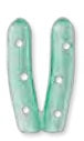 Key Surgical Instrument Tip Protecting Cap 0.109 X 0.75 Inch, Green Tint, Twin Cap, With Vents - 37686