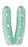Key Surgical - Instrument Tip Protecting Cap 0.109 X 0.75 Inch, Green Tint, Twin Cap, With Vents - 3-06-03