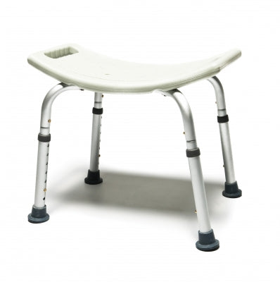 Lumex Platinum Collection - Knocked Down Shower Chair Padded Removable Arm Aluminum Frame Without Backrest - 7931KD-1