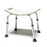 Lumex Platinum Collection - Knocked Down Shower Chair Padded Removable Arm Aluminum Frame Without Backrest - 7931KD-1