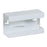 Clinton Industries Glove Box Holder Horizontal or Vertical Mount 1-Box White 3-3/4 X 5-1/2 X 10 Inch Powder Coated Metal - GW-2000