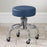 Chrome Series - Base Stool Backless Screw Adjustment 4 Casters Purple Gray - 2102-PRPLGRY
