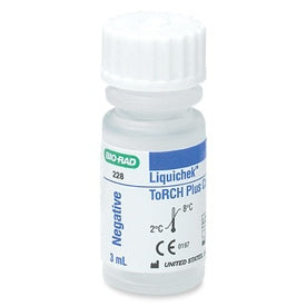 Bio-Rad Laboratories Liquichek Unassayed Control ToRCH Plus Negative Level 3 X 3 mL - 228