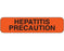 Shamrock - Pre-Printed Label Advisory Label Red Vac HEPATITIS / PRECAUTION Black Caution 5/16 X 1-1/4 Inch - UPCR-1245