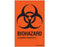 Shamrock Scientific Shamrock Pre-Printed Label Warning Label BIOHAZARD / HAZARD IDENTITY: Fluorescent Red 3-1/2 X 2-1/4 Inch - SBH-5